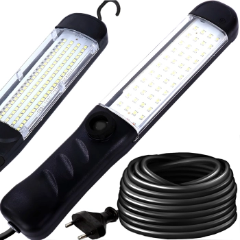 Lampa warsztatowa kanałowa z magnesem hakiem 80 LED