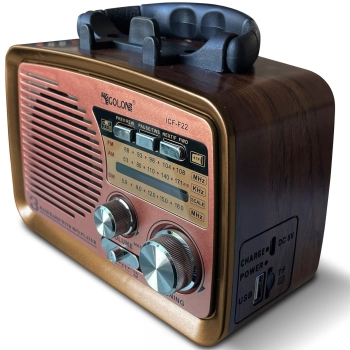 Radio FM pokojowe kuchenne przenośne na baterie Bluetooth USB SD