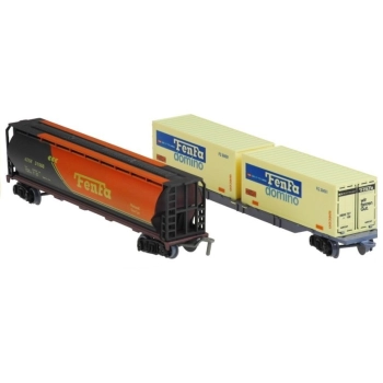 Ogromna Kolejka FENFA 5 Lokomotywa Wagonów Rozjazdy