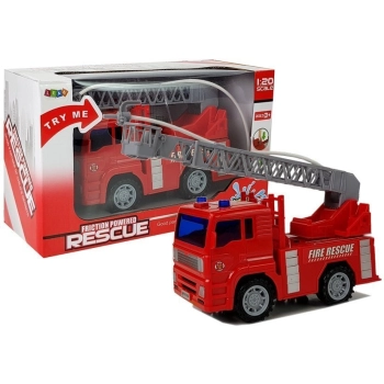 Wóz Strażacki Straż Pożarna z Drabiną na Baterie z Wodą 1:20