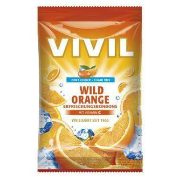 Vivil cukierki bez cukru Pomarańczowe 100 g