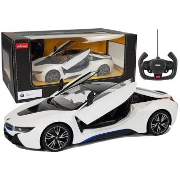 Auto R/C BMW i8 Rastar 1:14 Biały Drzwi Automatyczne
