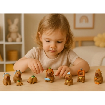 Figurka Niespodzianka Kapibara Zabawka Kolekcja Blind Box Mix