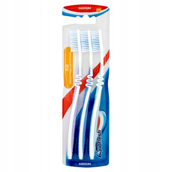 Aquafresh Clean Flex Medium Szczoteczka do Zębów 3 szt.