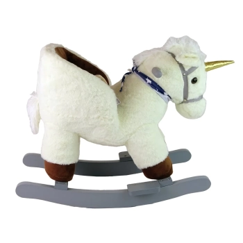 Koń Na Biegunach Bujak Biały Jednorożec