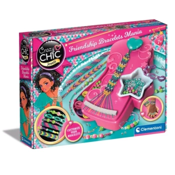 Crazy Chic Zestaw Pracownia Bransoletkowa Mania Bransoletki Przyjaźni Clementoni 18857