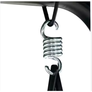 Huśtawka Czteroosobowa Ogrodowa Bujana Daszek Wolnostojąca Szara