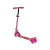 Hulajnoga Trójkołowa Różowa Świecące Koła LED Dla Dziewczynki