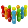 Drewniane Kręgle Gra Zręcznościowa Bowling Kręgielnia 11 El.