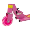 Hulajnoga Trójkołowa Różowa Świecące Koła LED Dla Dziewczynki