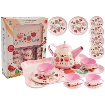 Zestaw do Herbaty Filiżanki Imbryk Spodki 14 elementów