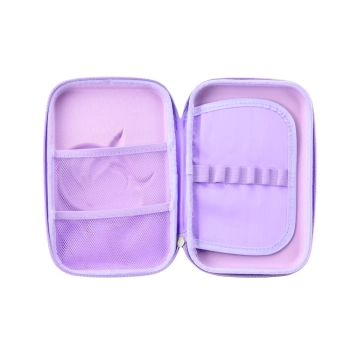 Duży Piórnik Z Jednorożcem Rozkładany 3D Fioletowy 23x15x5 cm