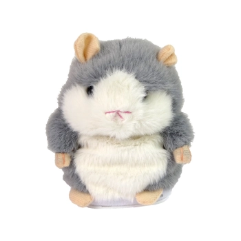 Interaktywny Gadający Chomik Brązowy Pluszowy Powtarzający Słowa