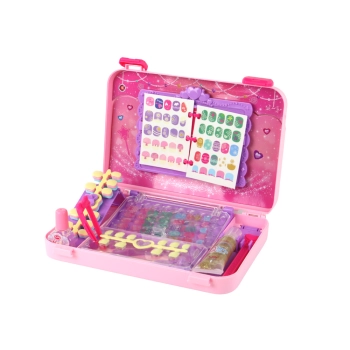 Walizka Z Akcesoriami Do Paznokci Manicure Naklejki Tipsy