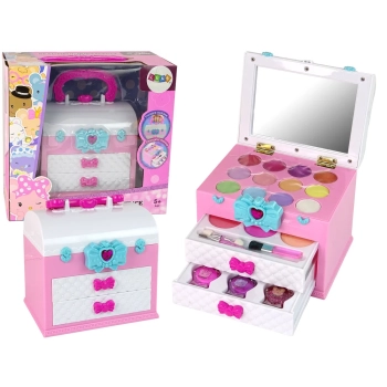 Zestaw Piękności w Walizce Różowy Biały