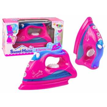 Różowe Żelazko Świeci Gra Para Wodna Małe AGD