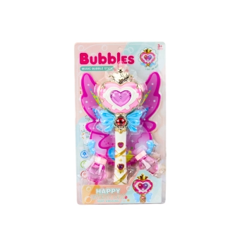 Maszynka Do Baniek Mydlanych Różdżka Ze Skrzydłami Światła Dźwięki