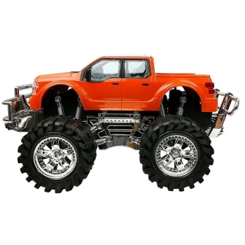 Zestaw Pojazdów Pomarańczowy Monster Truck Czerwone BMW Laweta 58 cm