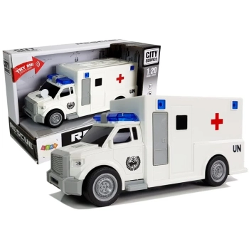 Auto Ambulans z napędem Karetka Pogotowia 1:20 z dźwiękiem