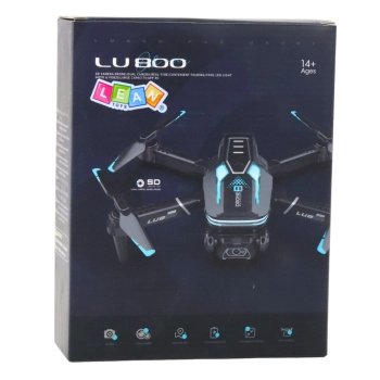 Dron Zdalnie Sterowany LU800 Kamera Światła LED Pomarańczowy