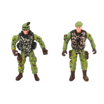 Zestaw Militarny Wojskowy Wóz Bojowy Myśliwiec Żołnierze Akcesoria Dźwięki