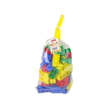 Kolorowe Klocki Konstrukcyjne K2 Średnie 80 Elementów