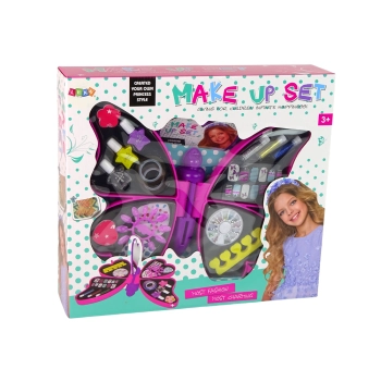 Zestaw Piękności Do Malowania Paznokci Motyl Lakiery Brokaty Naklejki