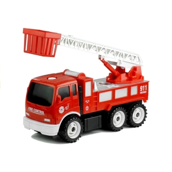 Zestaw Strażaka Wóz Hełm Gaśnica Piła 14 Elementów