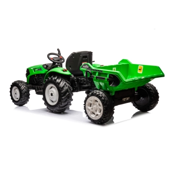 Traktor Na Akumulator HC-306 Z Przyczepą Jasno Zielony 24V