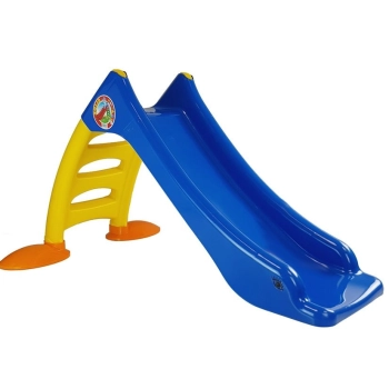 Zjeżdżalnia Ogrodowa z Drabinką dla Dzieci 424 niebiesko-żółta