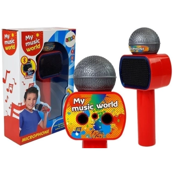 Mikrofon Dziecięcy Bezprzewodowy Karaoke Głośnik Bluetooth Czerwony