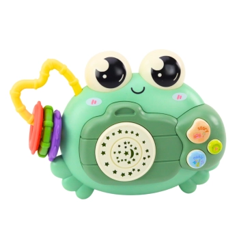 Krab Aparat Grzechotka Projektor Na Baterie Dźwięki Zielony