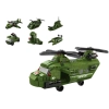 Zestaw Klocków Helikopter Wojskowy Militarny Zielony 1000 El