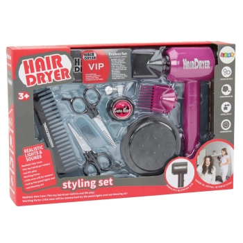 Zestaw Fryzjerski Salon Piękności Fryzjer Suszarka 10 ele.