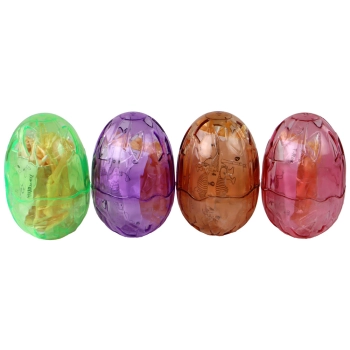 Otwierane Jajo Dinozaura Figurka Żółta 4 Kolory 9 cm