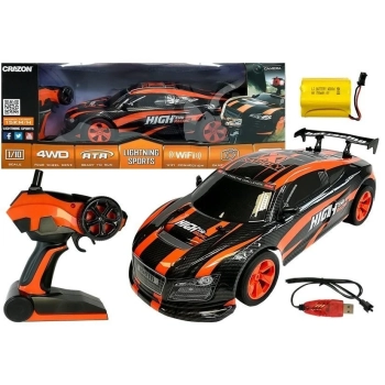 Auto Zdalnie Sterowane Sportowe Pomarańczowe R/C