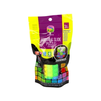 Gra Logiczna Układanka Łamigłówka Walec Obrotowy Kolorowy