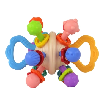 Zabawka Sensoryczna Grzechotka Gryzaczek Piłka Dla Niemowląt