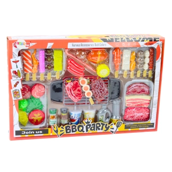 Zestaw Przyjęcie Grill Potrawy Napoje Warzywa 40 Elementów