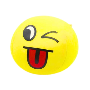 Miękka Piłeczka Piłka Buźka Emoji Żółta 9cm