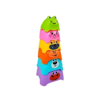 Piramidka dla Niemowlaka Zwierzątka Kubeczki