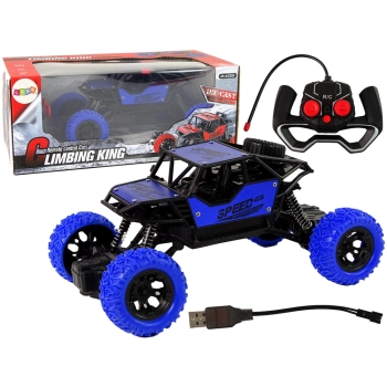 Auto Zdalnie Sterowane Terenowe R/C 1:18 Niebieskie