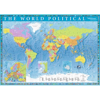 Puzzle - 2000 - Polityczna mapa świata - Trefl 27099