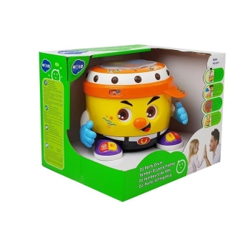 Bębenek Interaktywny na Baterie Świeci i Gra