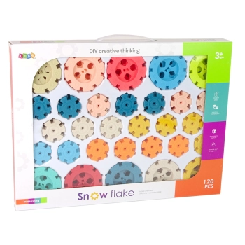 Klocki Konstrukcyjne Płatki Śniegu 120 Elementów