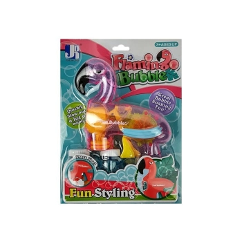 Pistolet do baniek mydlanych flaming różowy