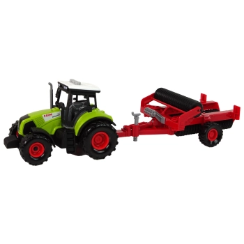 Traktor Z Kultywatorem Dla Dzieci Światła Dźwięki Zielony