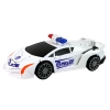 Samochód-Robot Policja Biały 2w1 Transformacja