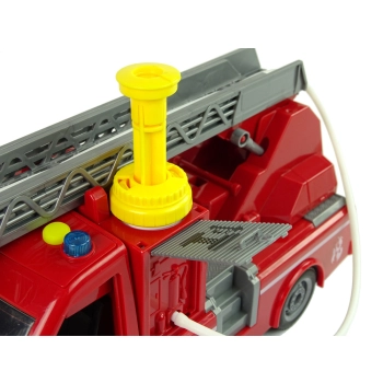 Samochód Ciężarówka Straż Pożarna Czerwona Woda Dźwięki Światła