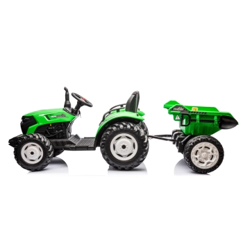 Traktor Na Akumulator HC-306 Z Przyczepą Jasno Zielony 24V